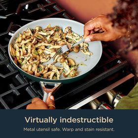 Ninja Ceramic Pro cookware safe for metal utensils