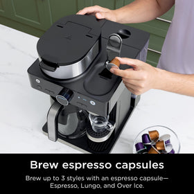 Ninja CFN601 built-in frother for café-style drinks at home