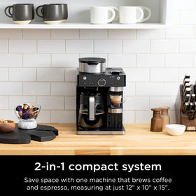 Ninja CFN601 delay brew and keep-warm features in action