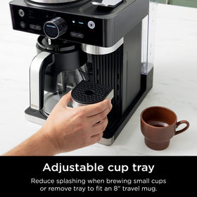 Ninja CFN601 removable water reservoir for quick refills