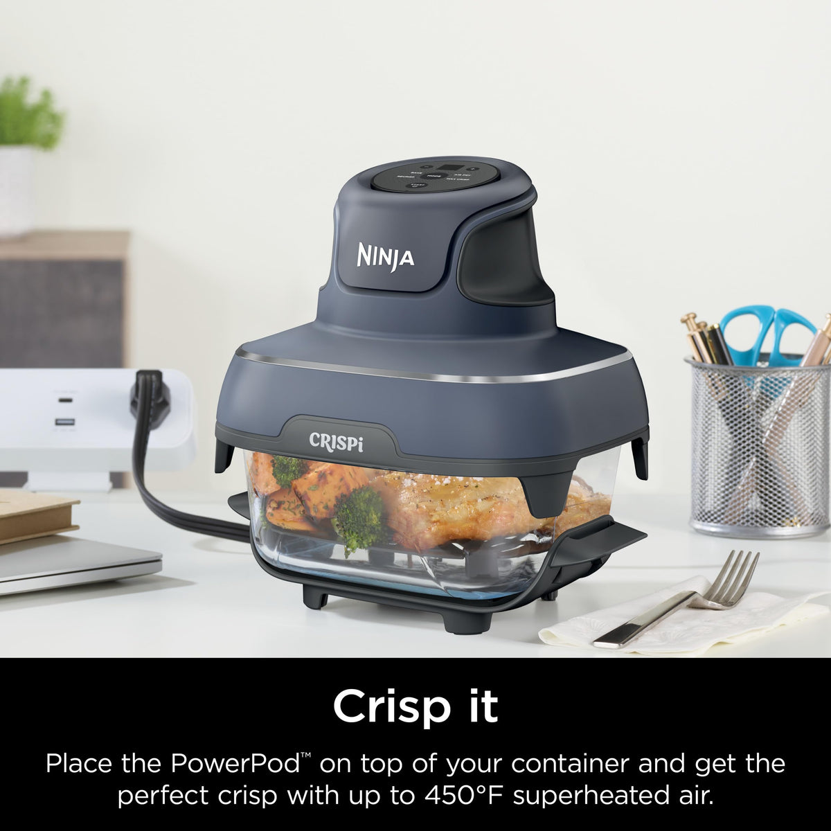 Ninja CleanCrisp glass container from Ninja is dishwasher safe for easy cleanup