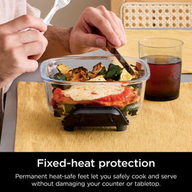 Ninja CleanCrisp 6-Cup glass container pairs with Ninja Crispi for crispy results