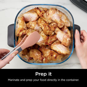 Ninja CleanCrisp glassware is dishwasher-safe for quick cleanup.