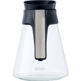 Ninja Coffee Bar glass carafe with ergonomic handle enables controlled pouring.