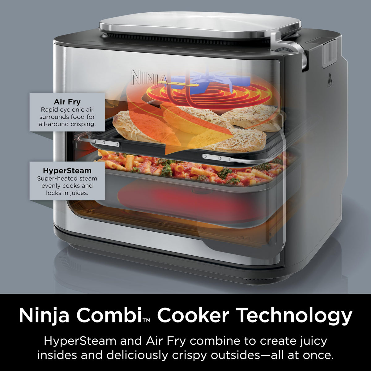 Ninja Combi ready meals in 15 minutes showcases speed and ease