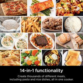 Ninja Combi complete package includes pan, bake tray, crisper tray, recipe book