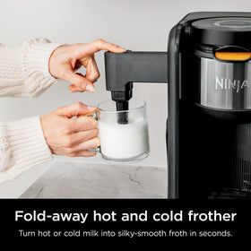 Ninja CP307 double-walled thermal carafe keeps beverages hot for hours.