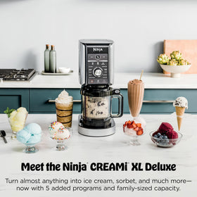 Ninja CREAMi Deluxe creamerizer paddle for smoother textures.