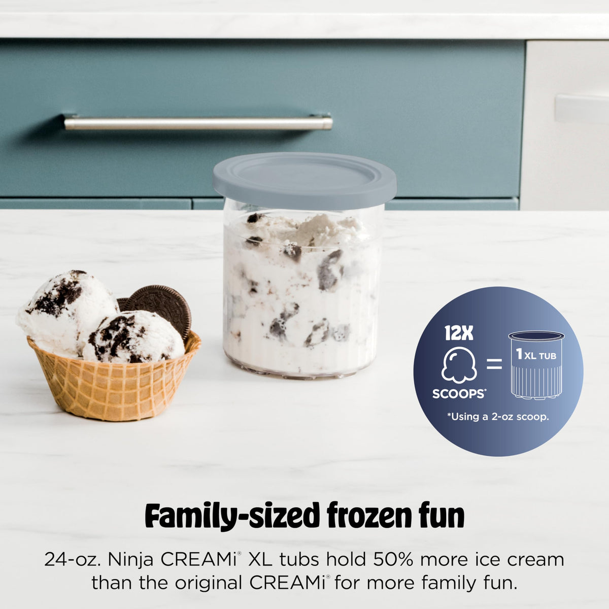 Ninja CREAMi Deluxe dual-drive motors ensure reliable processing.