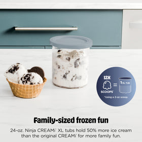 Ninja CREAMi Deluxe dual-drive motors ensure reliable processing.