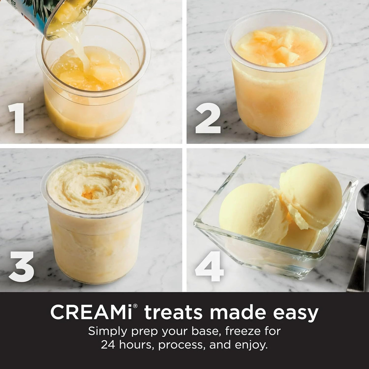 Compact Ninja CREAMi design designed for easy cleanup
