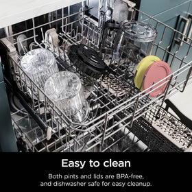 Clear Ninja pint design helps you spot flavors quickly.