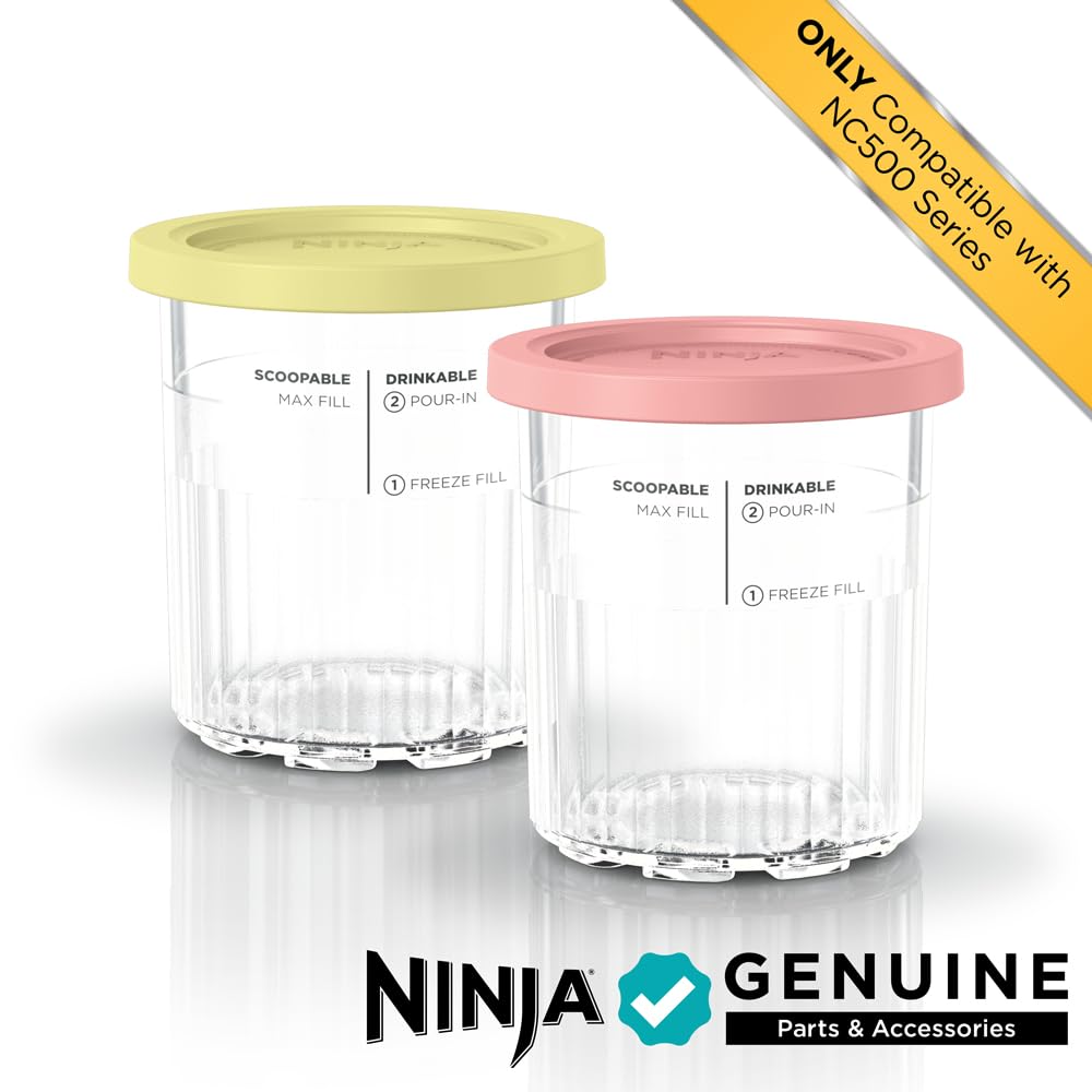 Coral lid on Ninja pint for color-coded, easy sealing.