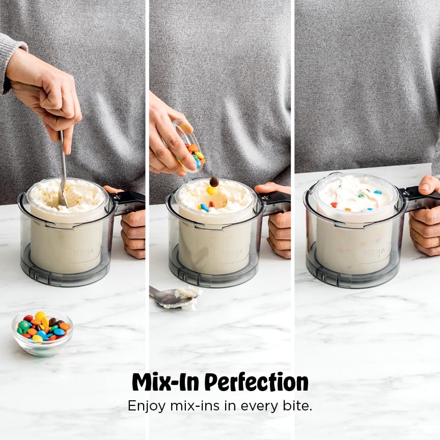 Ninja CREAMi dishwasher-safe parts simplify cleanup after use.