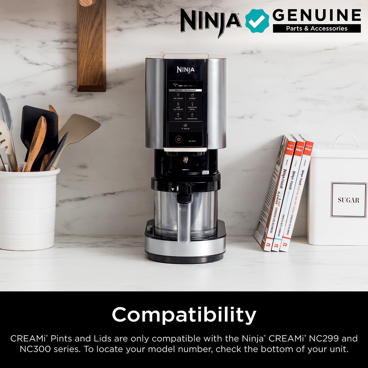 Ninja CREAMi Original Pints 16oz: durable, reusable dessert containers