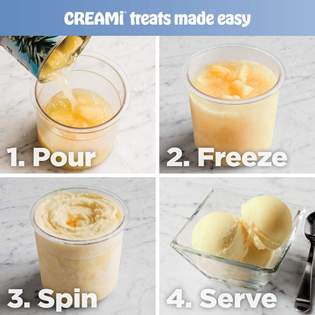 Ninja CREAMi re-spin feature offers a softer, creamier finish.