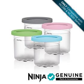 Ninja CREAMi Original pint with Lime lid helps color-code flavors.
