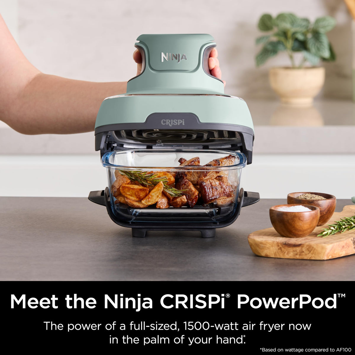 Ninja Crispi 6-cup glass container ideal for single servings