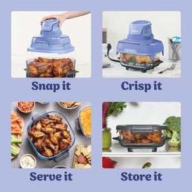 Ninja Crispi adapter enables use on the larger container.