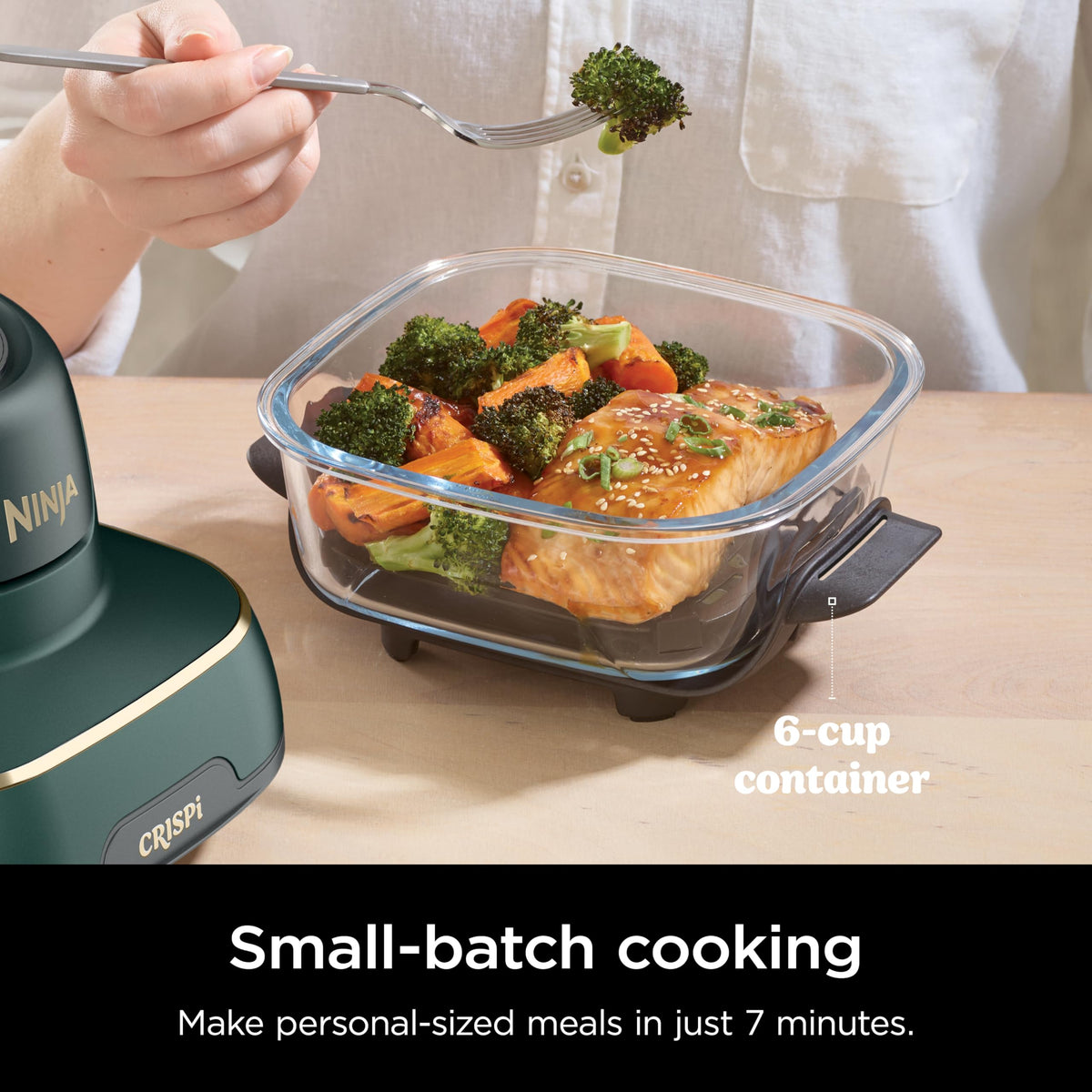Ninja Crispi set includes 3 crisper plates and 3 lids.