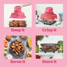 Ninja Crispi Easy-Clean design keeps dishwasher-safe parts hassle-free.