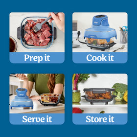 Ninja Crispi fixed heat feet provide stable placement on surfaces