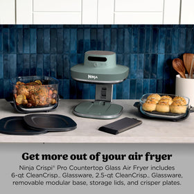 Ninja Crispi Pro 2.5-qt glassware ideal for quick solo meals.