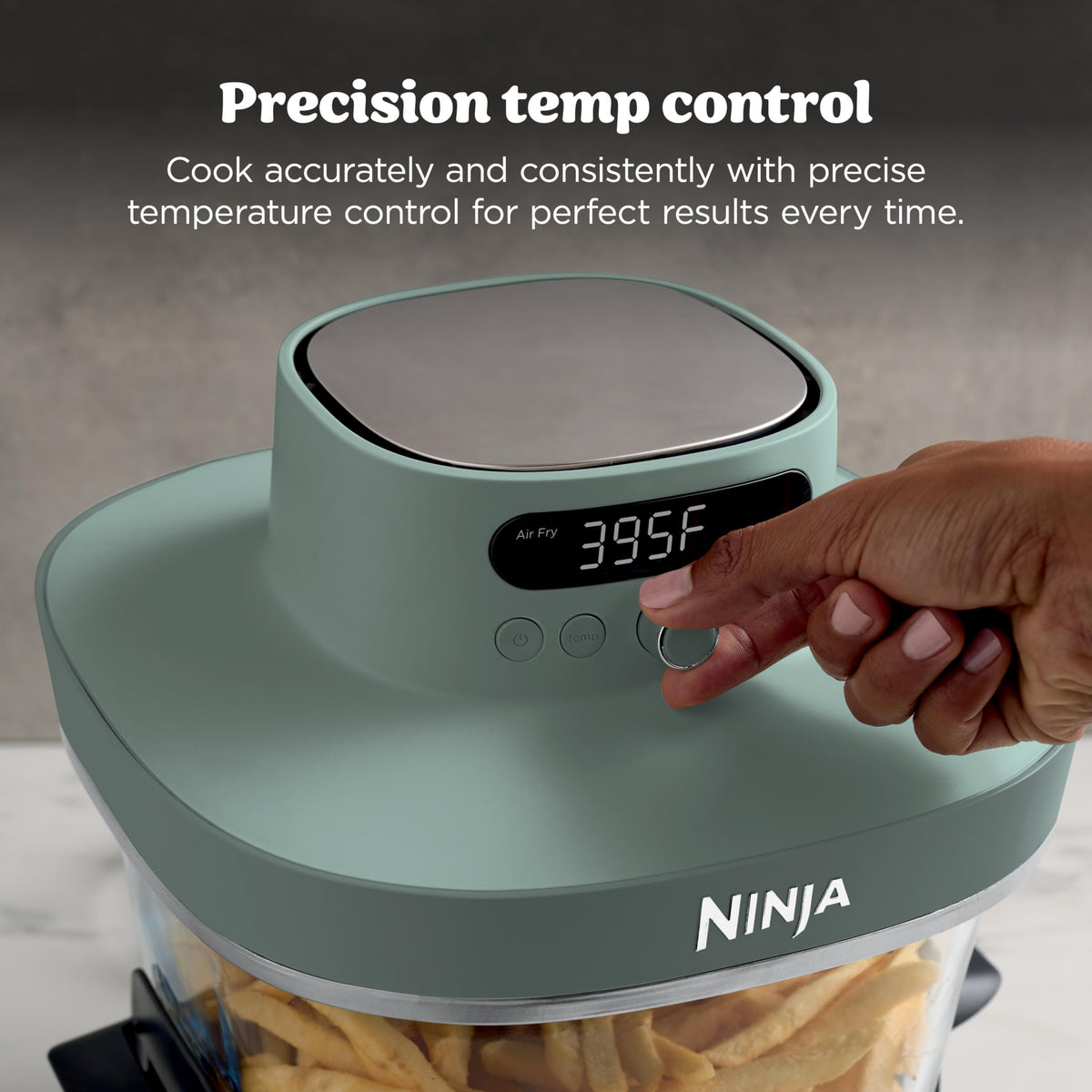 Ninja Crispi Pro modular base supporting multiple glassware sizes.