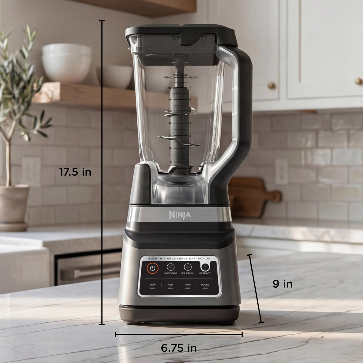 Ninja dishwasher-safe parts for easy cleanup after blending.