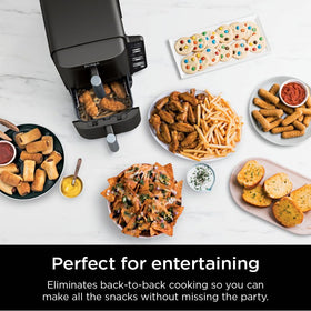 Ninja DoubleStack easy-clean baskets are dishwasher safe