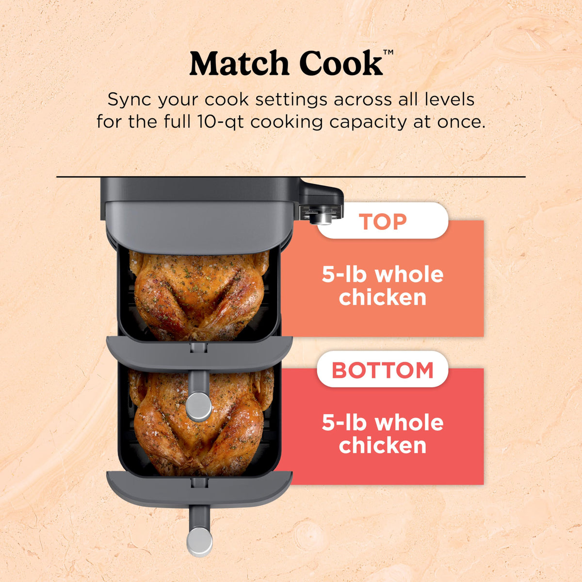 Ninja DoubleStack XL dishwasher-safe parts for easy cleanup