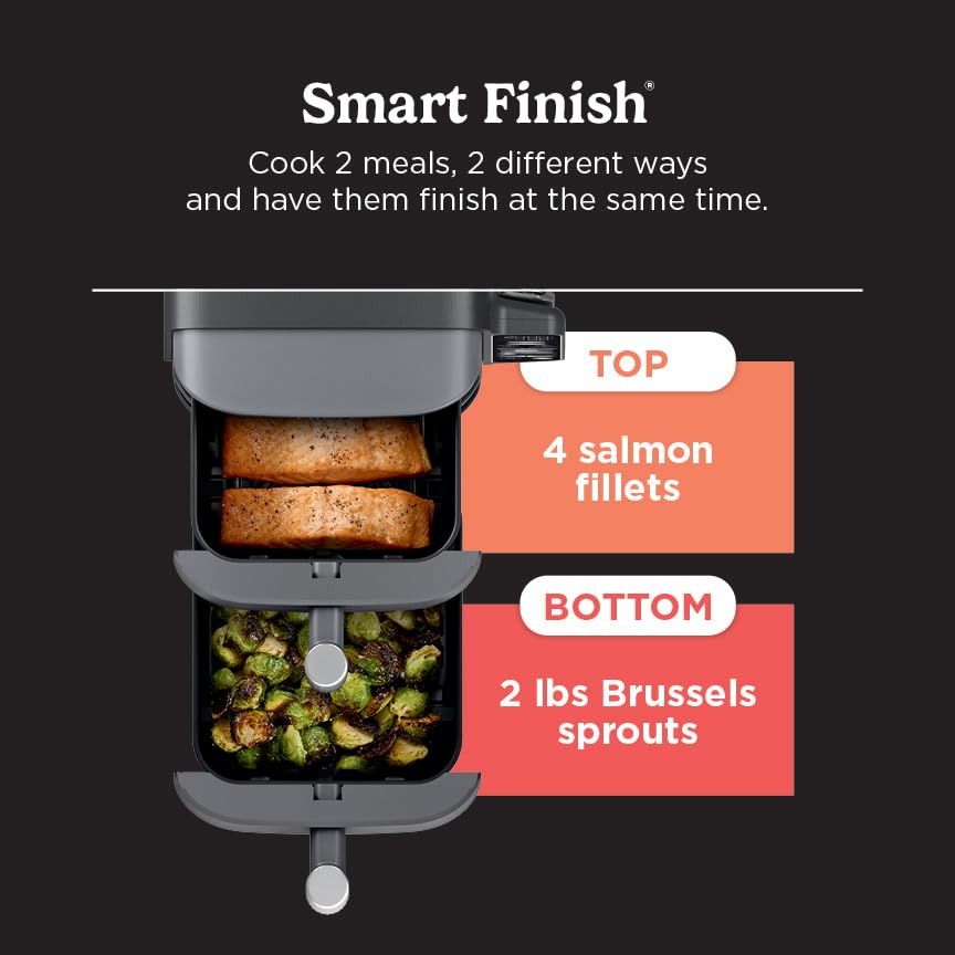 Ninja Smart Thermometer enables precise control for ideal texture and doneness.