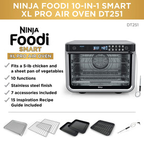 Ninja DT251 air fry basket delivers healthier crispy results with less oil.