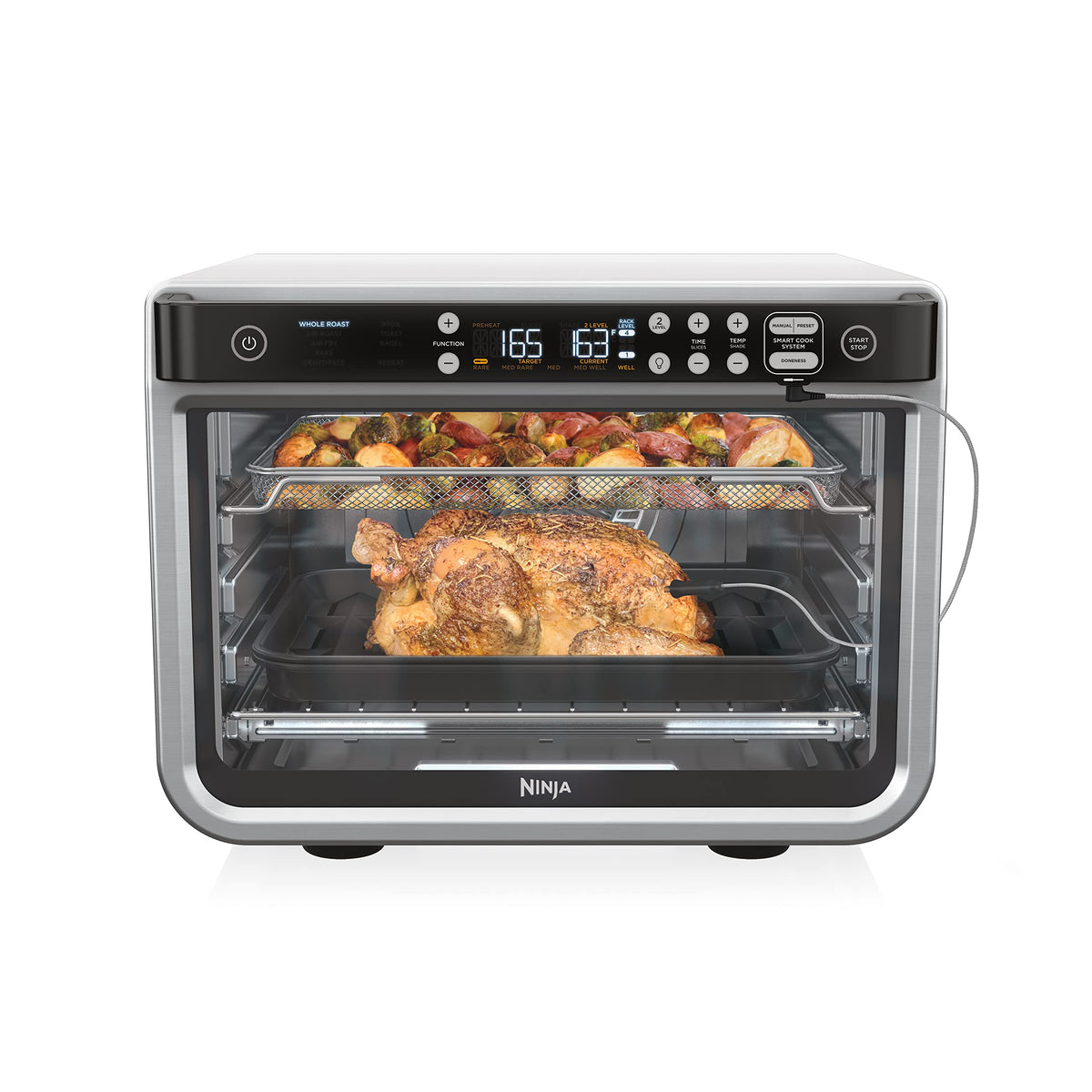 Ninja DT251 front view of the smart XL air oven for quick family meals.