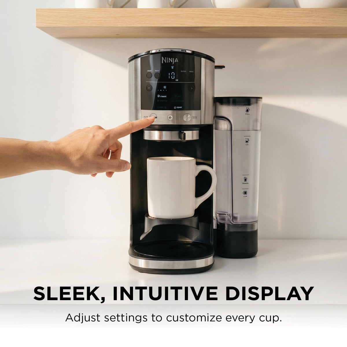 Ninja DualBrew foldable cup tray keeps mugs steady and prevents splashes