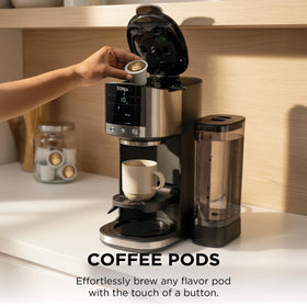 Ninja DualBrew pods and grounds options shown for flexible daily brewing