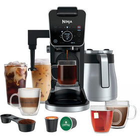 Ninja DualBrew Pro 12-Cup front view for efficient morning routines.