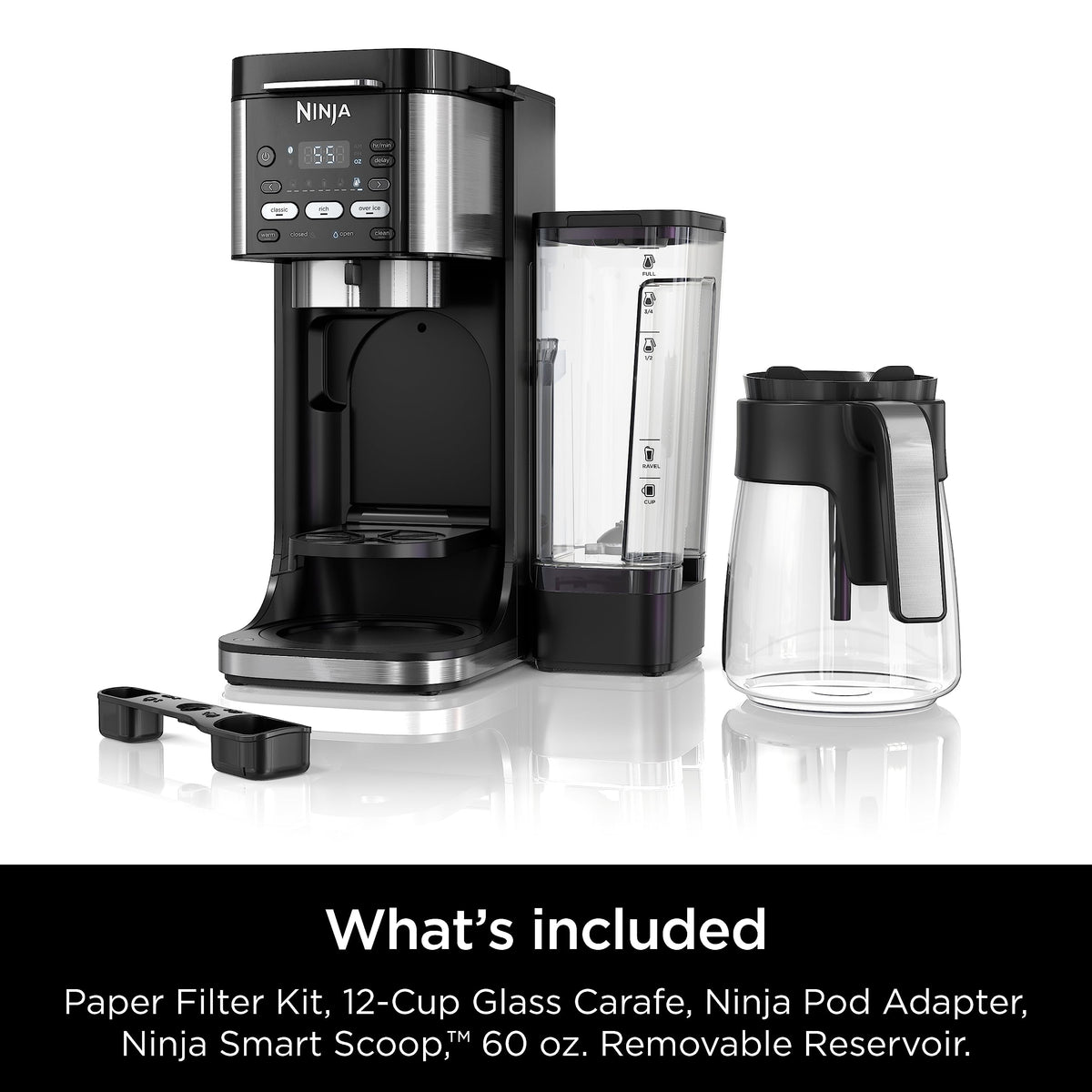 Ninja DualBrew Pro coffee pour showing easy serving and control