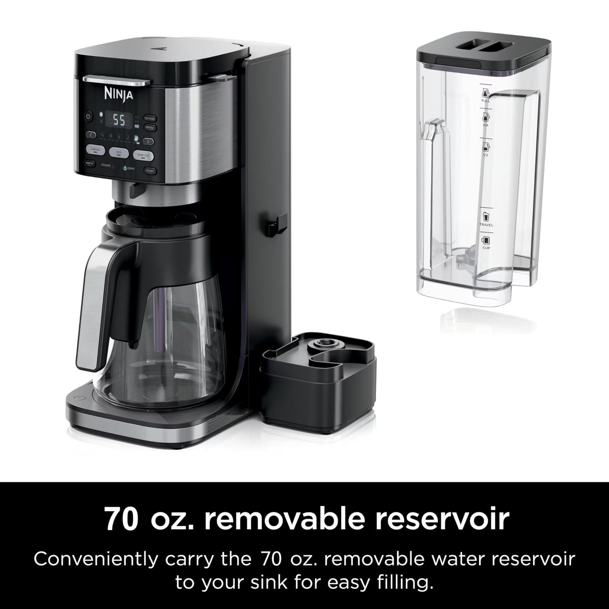 Ninja DualBrew Pro dishwasher-safe-parts simplify cleaning.
