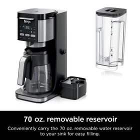 Ninja DualBrew Pro dishwasher-safe-parts simplify cleaning.