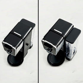 Ninja DualBrew Pro fold-away frother adds silky milk froth for lattes.