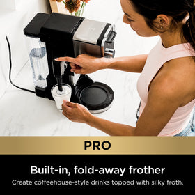 Ninja DualBrew Pro grounds brew sizes display for flexible servings