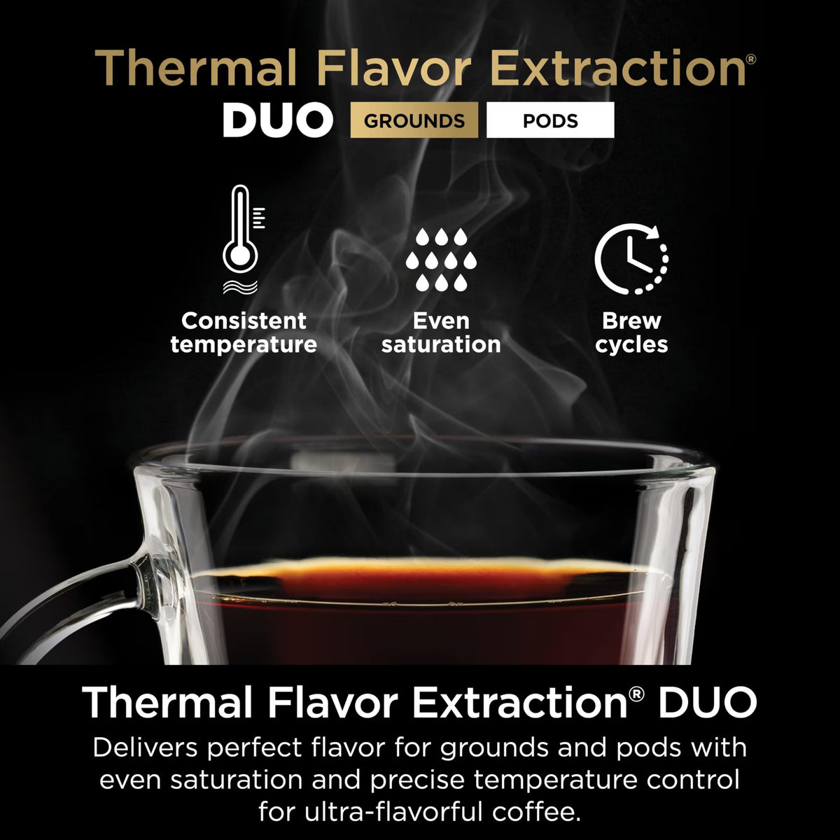 Ninja DualBrew Pro thermal-flavor-extraction balances temperature and taste.