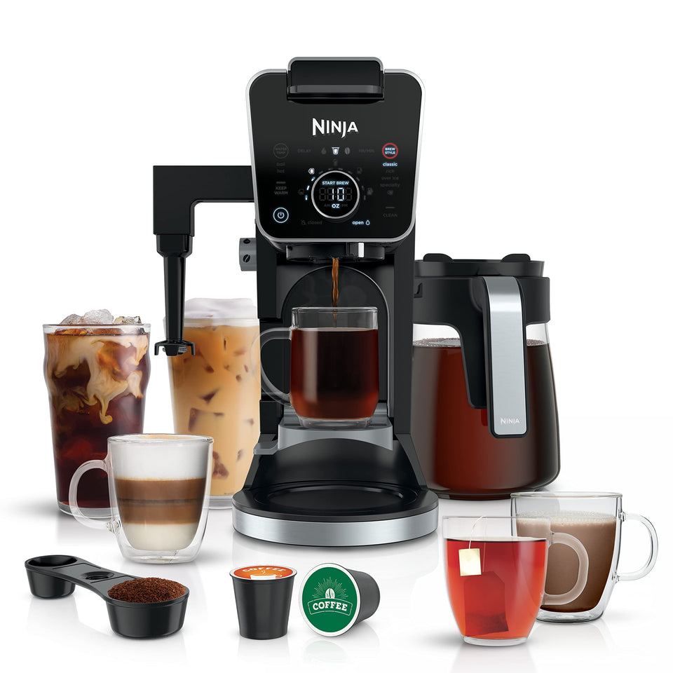 Ninja DualBrew Pro front view showing compact all-in-one coffee maker