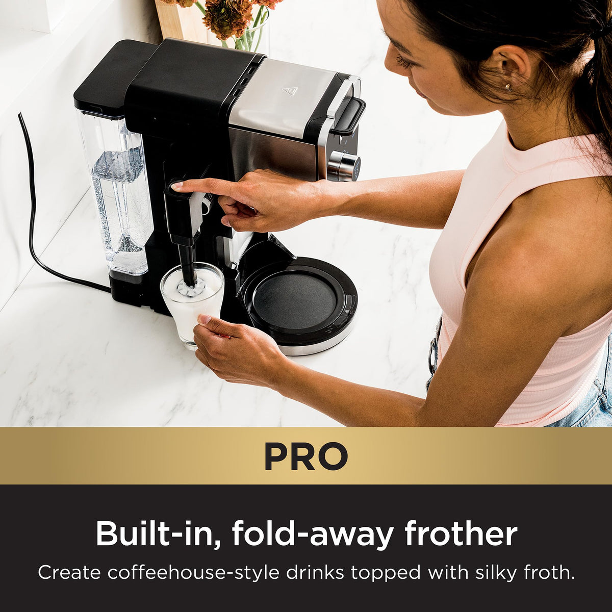 Ninja DualBrew Pro independent hot water system with two temps for tea or soups