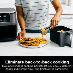 Ninja DZ401 easy cleanup design after busy family meals