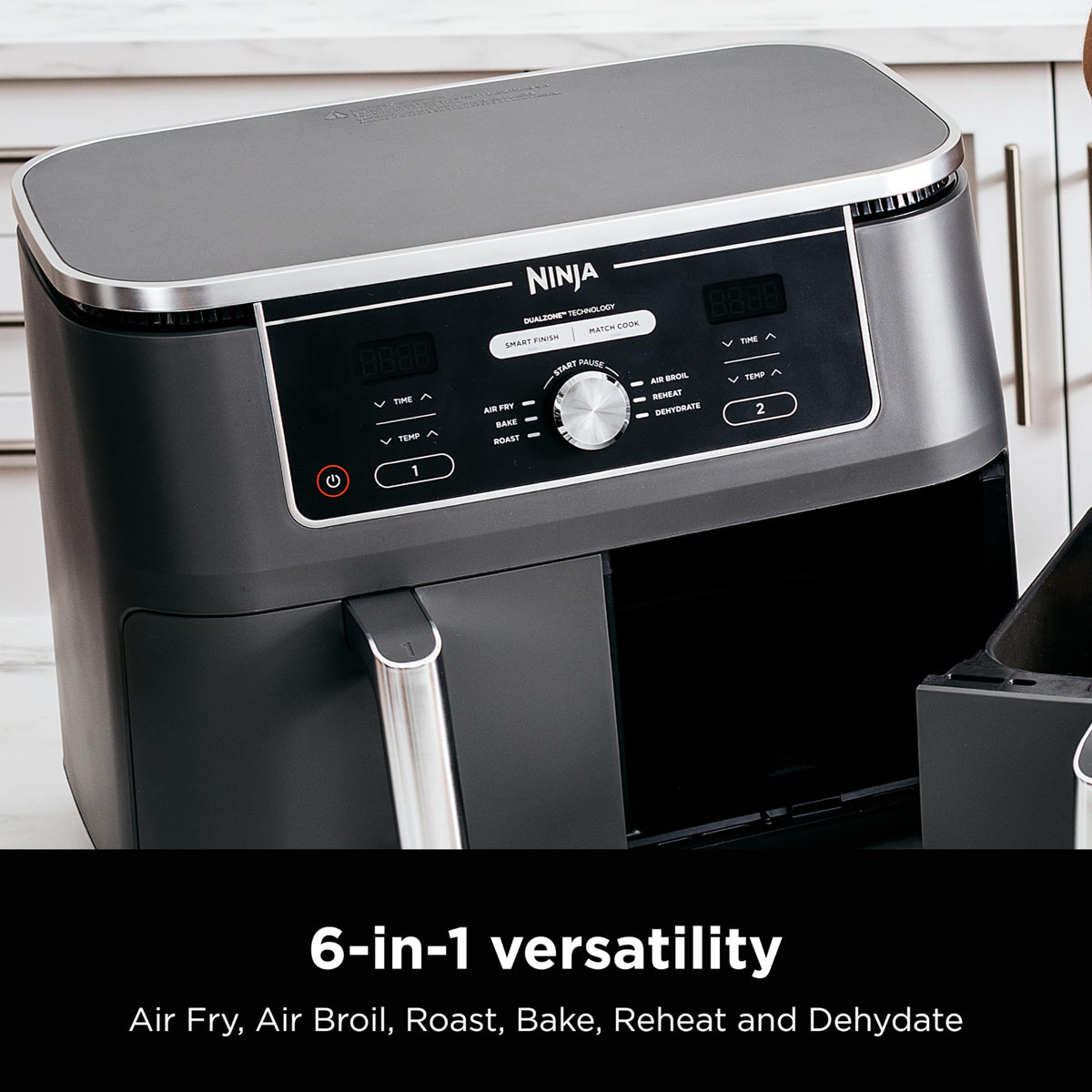 Ninja DZ401 PFAS-free nonstick surface for safer cooking