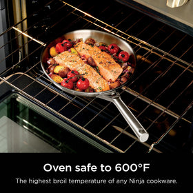 Ninja EverClad induction-compatible design works on all heating surfaces.