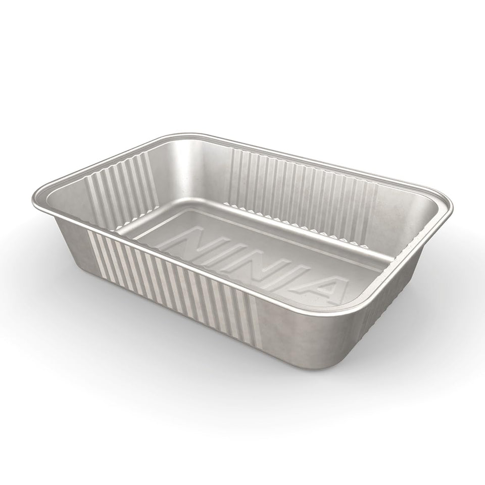 Ninja FlexFlame grease tray liner lining the tray for easy cleanup after grilling