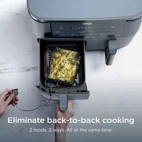 Ninja Foodi 6-in-1 functions provide air fry, roast, bake, dehydrate, reheat, broil